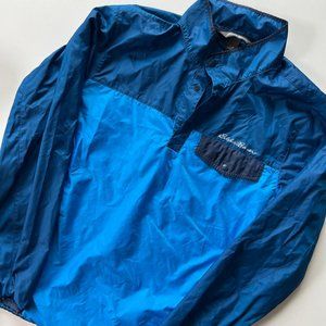Eddie Bauer Men's Blue Pullover Windbreaker Jacket Size M